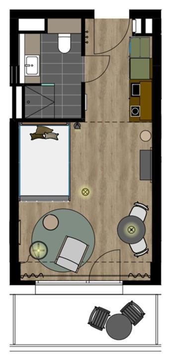 فرايبورغ Black F Tower - Serviced Apartments الغرفة الصورة